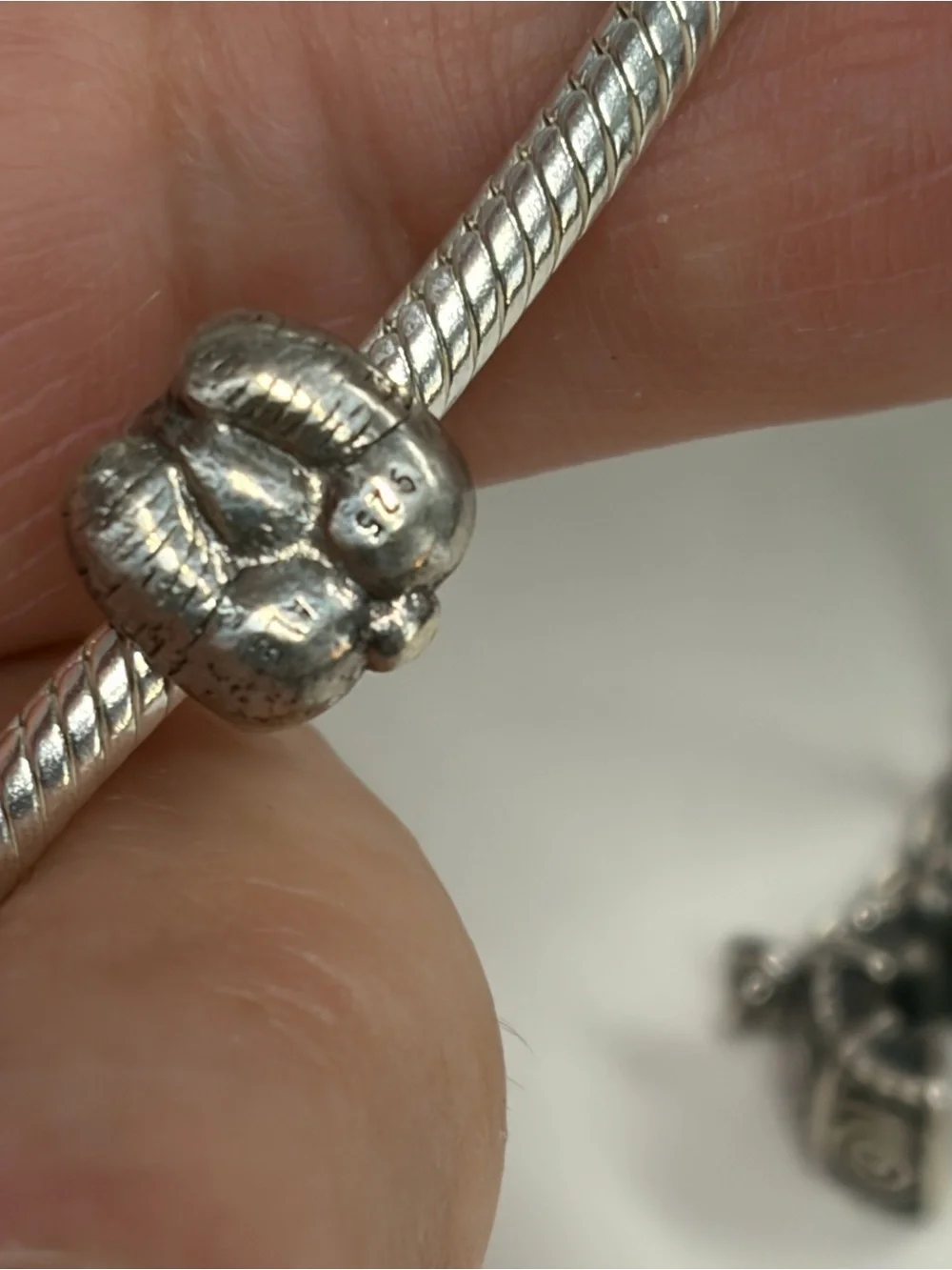 PANDORA Moments Sterling Silver Bracelet with Heart Clasp and charms